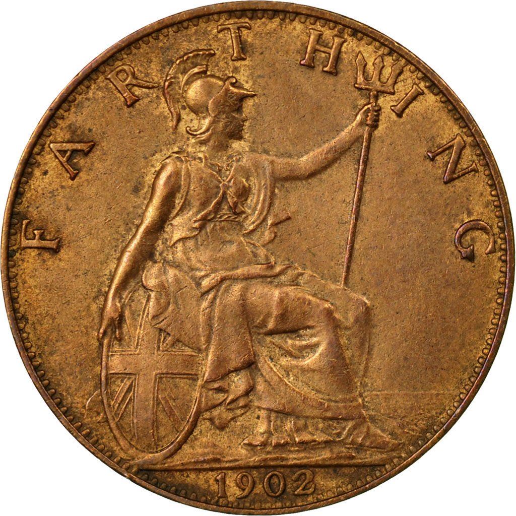 United Kingdom | 1 Farthing Coin | Edward VII | KM:792 | 1902 - 1910