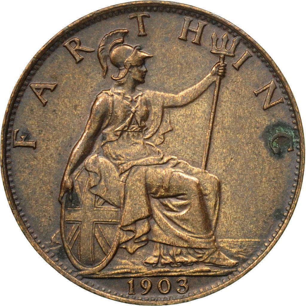 United Kingdom | 1 Farthing Coin | Edward VII | KM:792 | 1902 - 1910