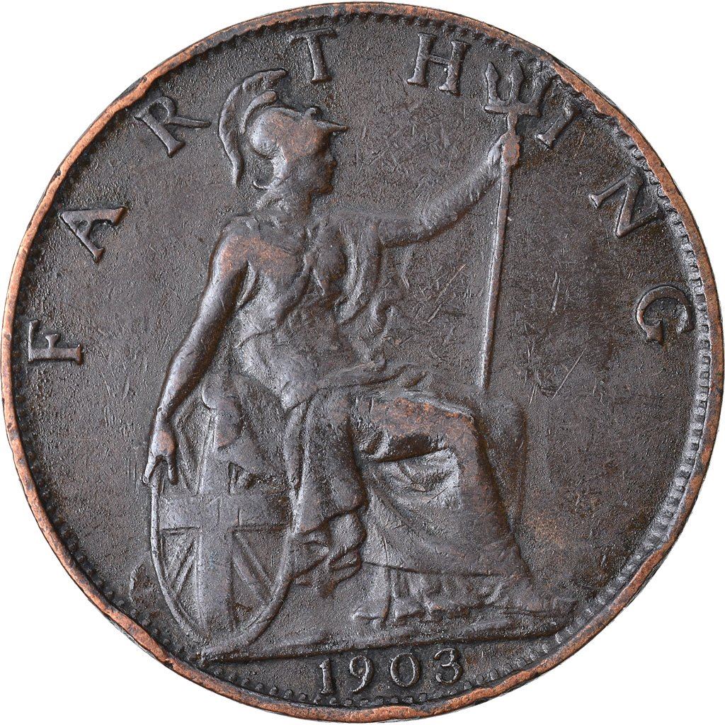 United Kingdom | 1 Farthing Coin | Edward VII | KM:792 | 1902 - 1910