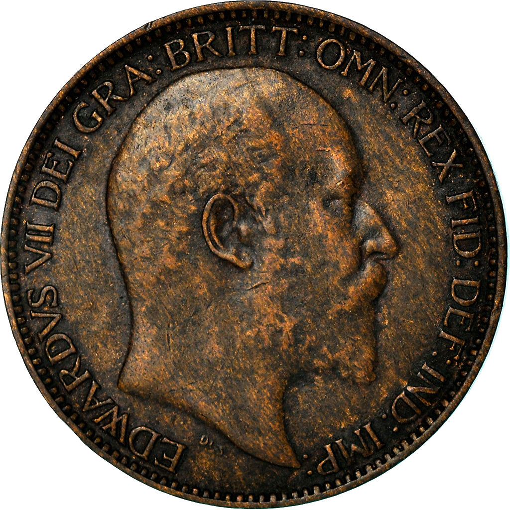 United Kingdom | 1 Farthing Coin | Edward VII | KM:792 | 1902 - 1910