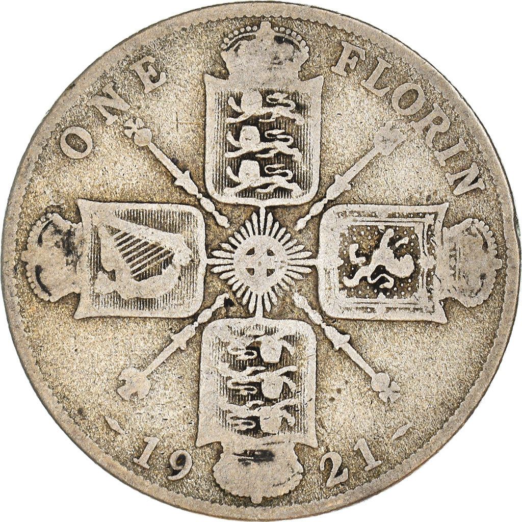 United Kingdom | 1 Florin Coin | George V | KM:817a | 1920 - 1926