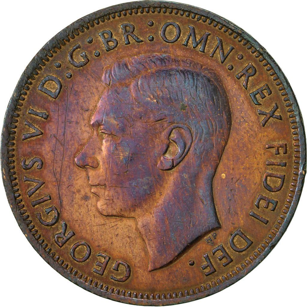 United Kingdom | 1 Penny Coin | Britannia | KM:869 | 1949 - 1952