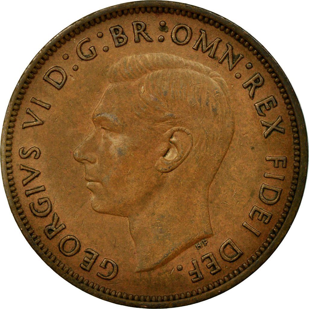 United Kingdom | 1 Penny Coin | Britannia | KM:869 | 1949 - 1952