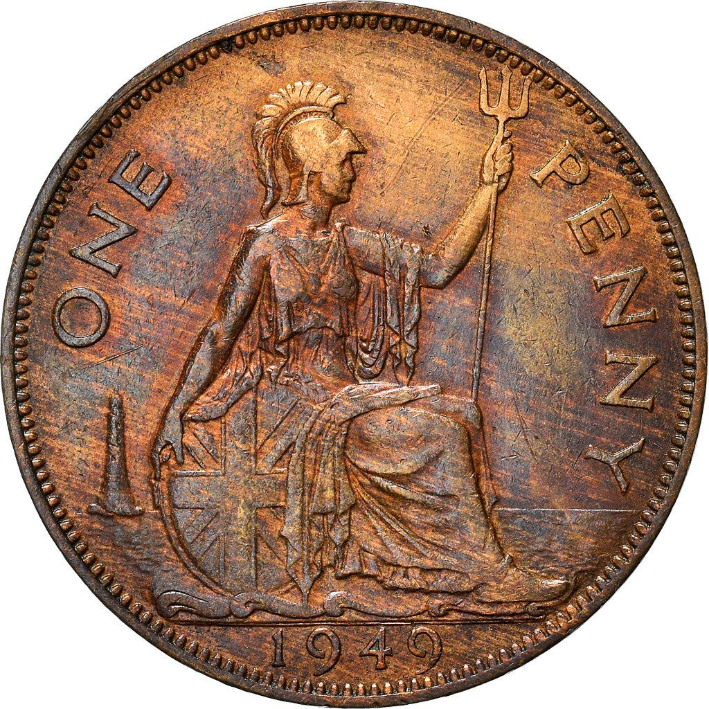 United Kingdom | 1 Penny Coin | Britannia | KM:869 | 1949 - 1952
