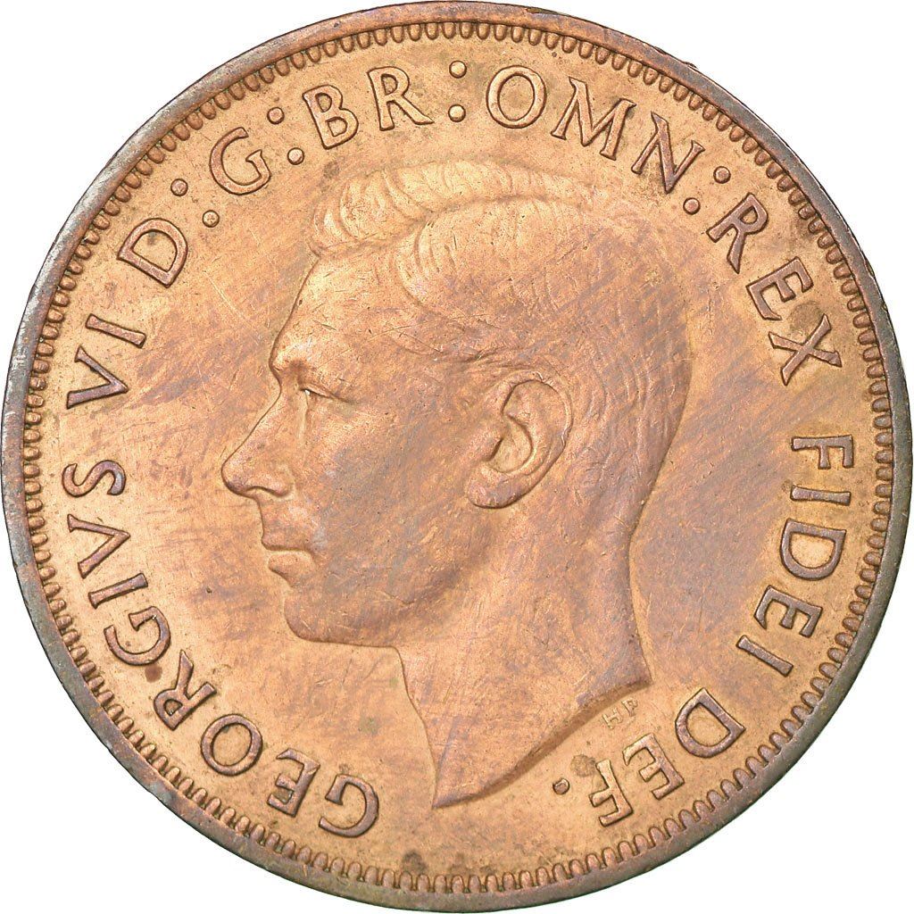 United Kingdom | 1 Penny Coin | Britannia | KM:869 | 1949 - 1952