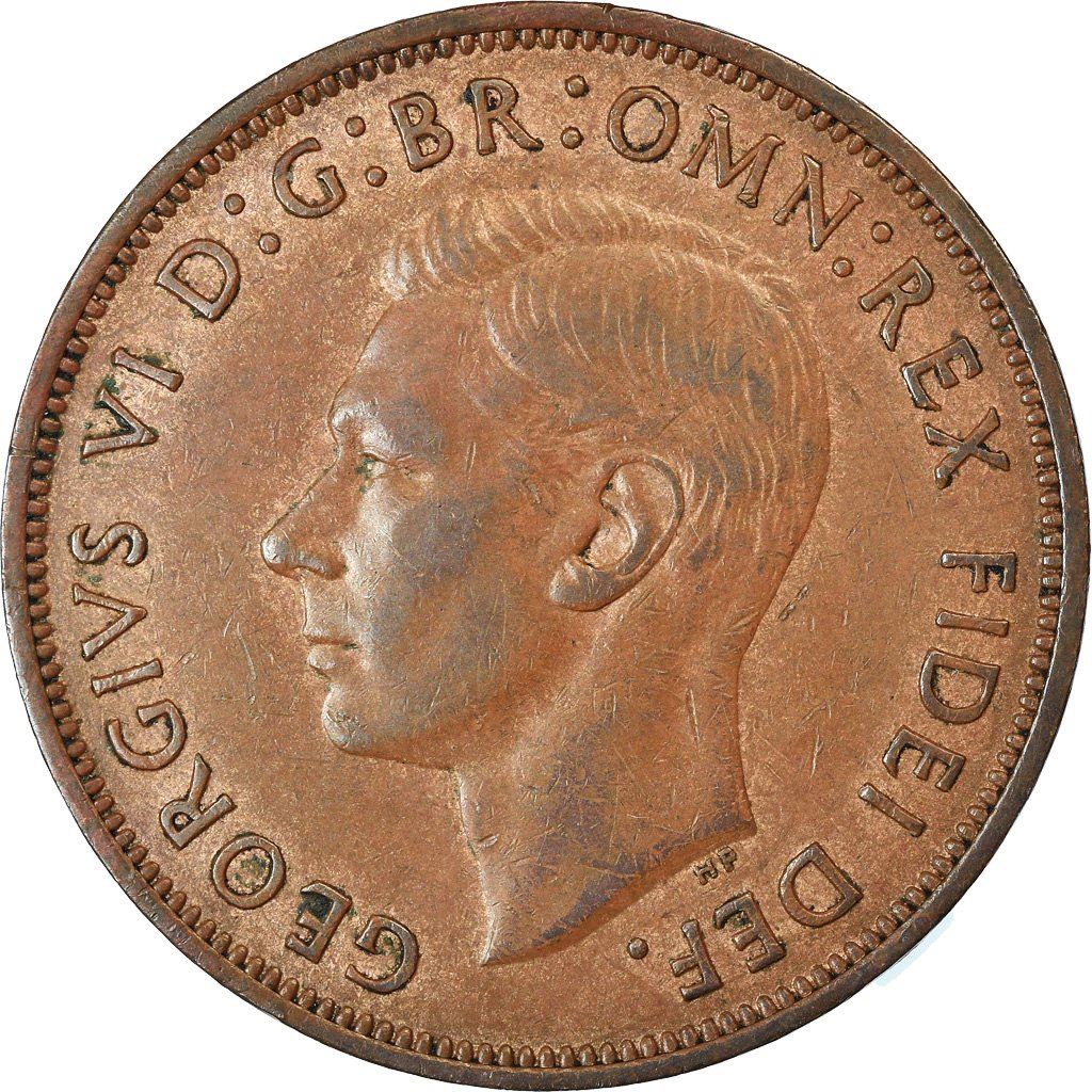 United Kingdom | 1 Penny Coin | Britannia | KM:869 | 1949 - 1952