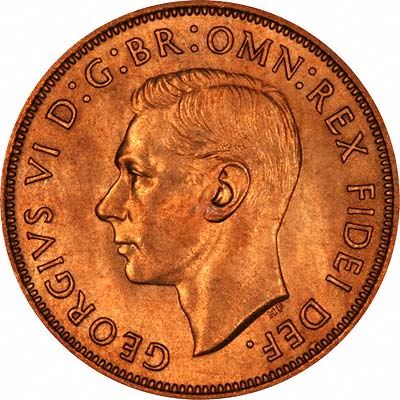 United Kingdom | 1 Penny Coin | Britannia | KM:869 | 1949 - 1952