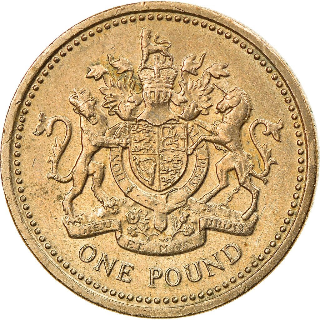 United Kingdom | 1 Pound Coin | Royal Arms | KM:933 | 1983