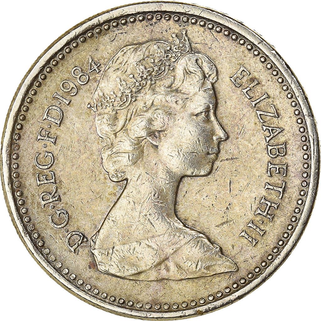 United Kingdom | 1 Pound Coin | Scottish Thistle | KM:934 | 1984