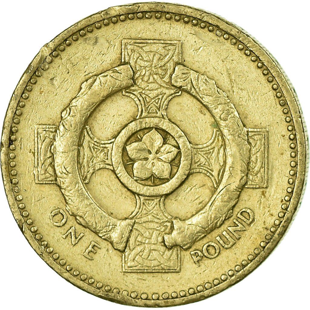United Kingdom | 1 Pound Coin | Celtic Cross | KM:972 | 1996