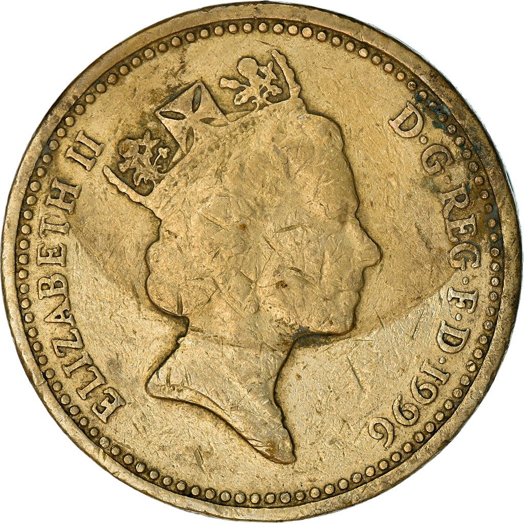 United Kingdom | 1 Pound Coin | Celtic Cross | KM:972 | 1996