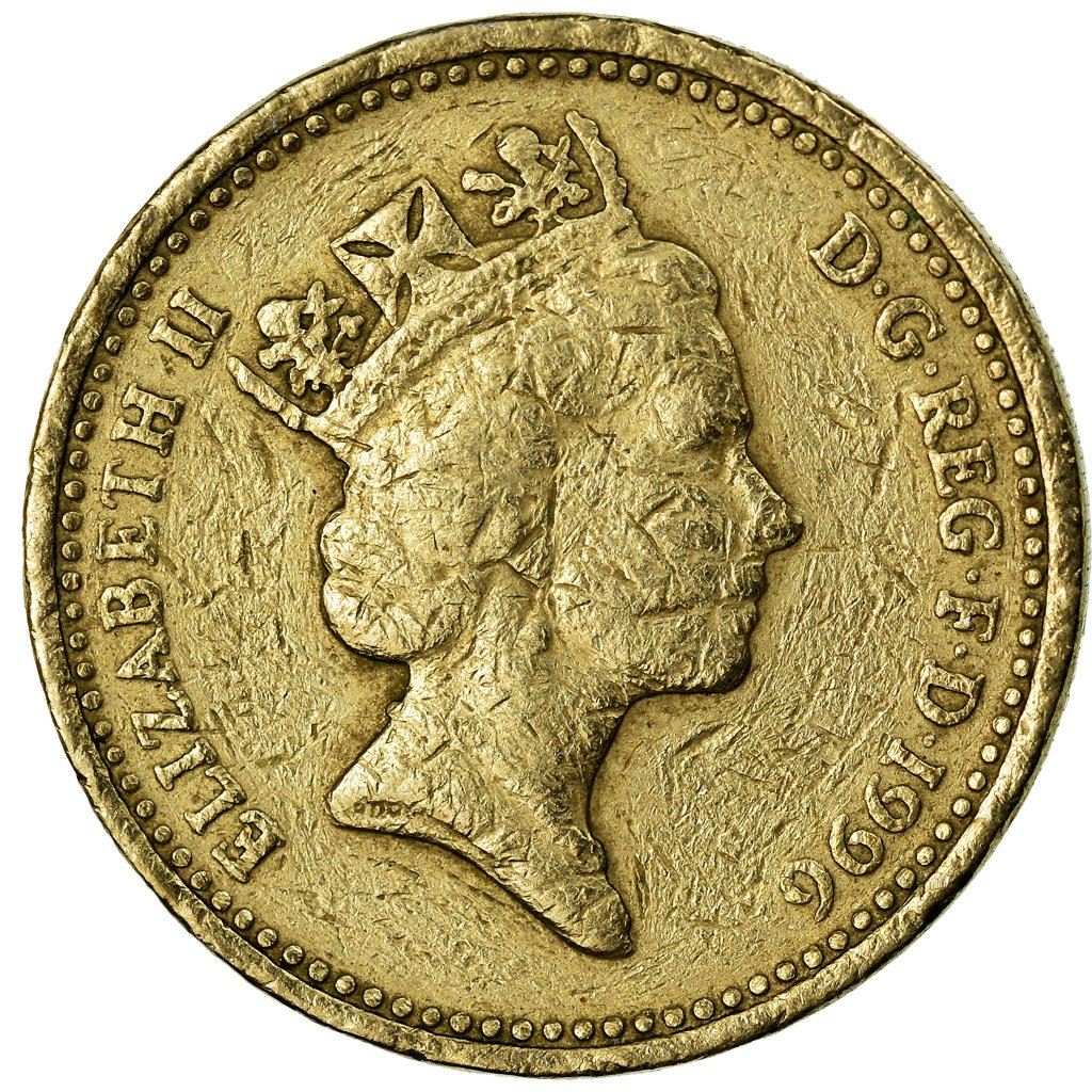 United Kingdom | 1 Pound Coin | Celtic Cross | KM:972 | 1996
