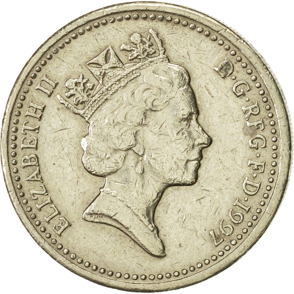 United Kingdom | 1 Pound Coin | English Lions | KM:975 | 1997