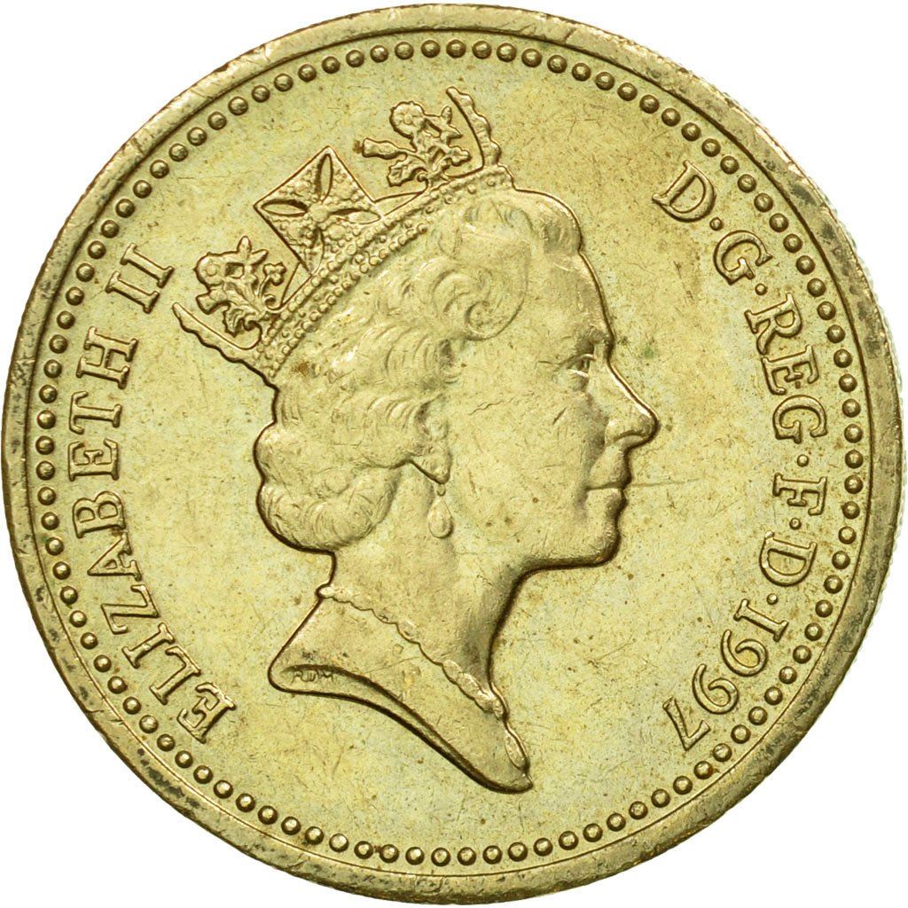 United Kingdom | 1 Pound Coin | English Lions | KM:975 | 1997