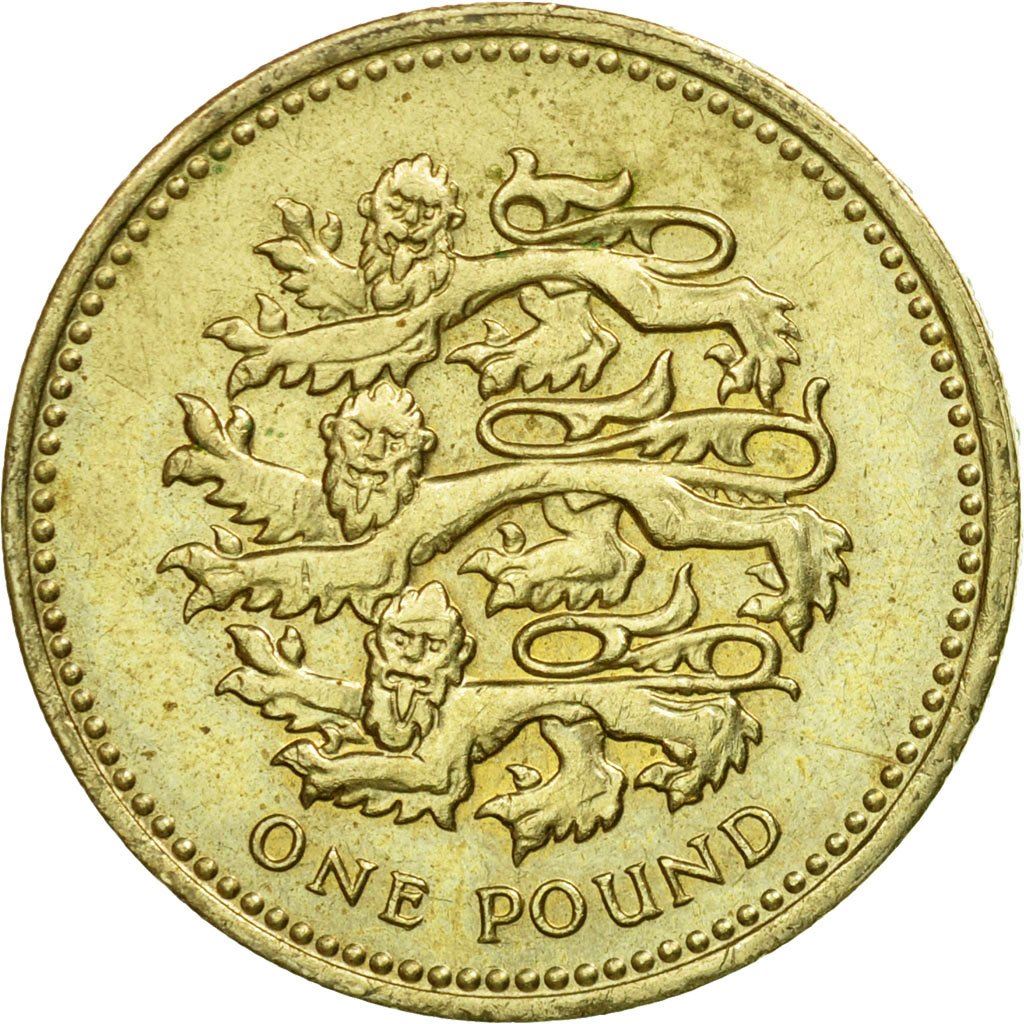 United Kingdom | 1 Pound Coin | English Lions | KM:975 | 1997