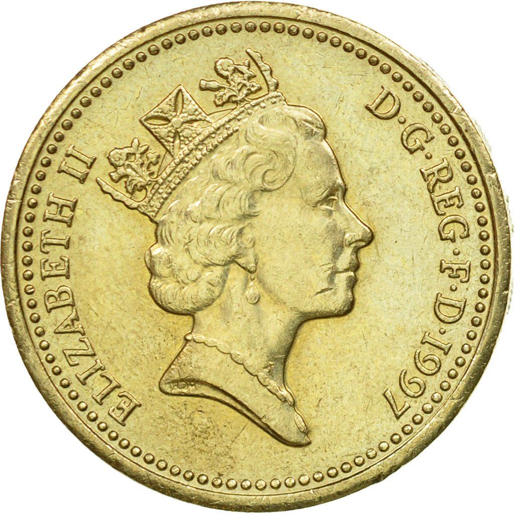 United Kingdom | 1 Pound Coin | English Lions | KM:975 | 1997