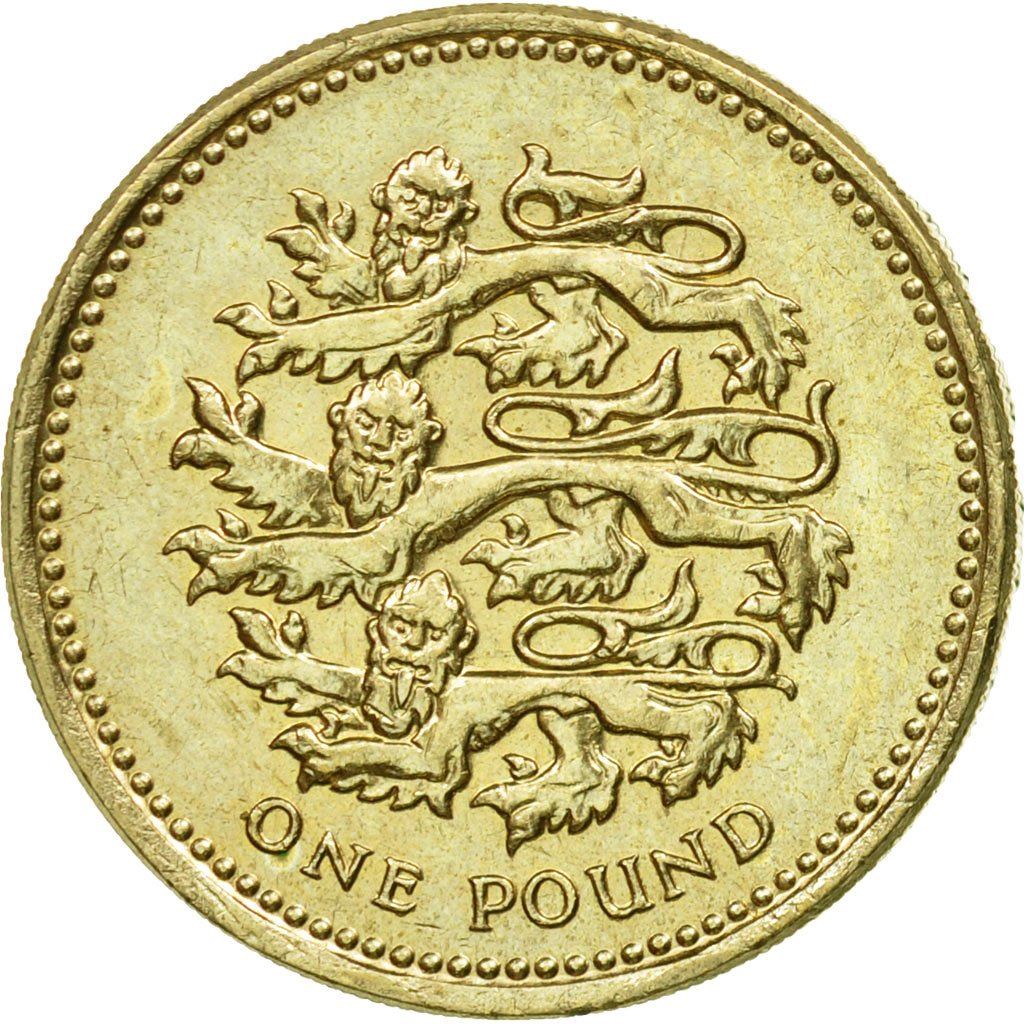 United Kingdom | 1 Pound Coin | English Lions | KM:975 | 1997