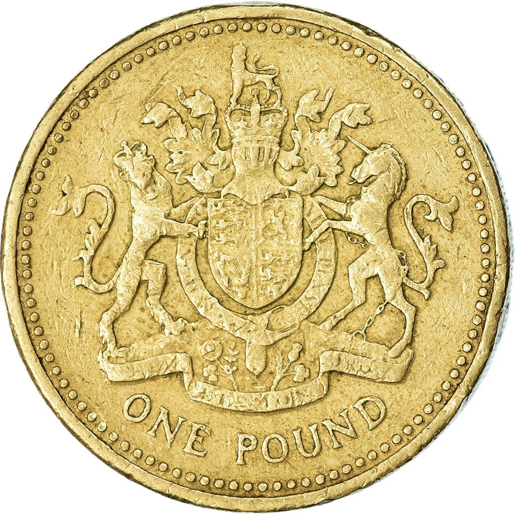 United Kingdom | 1 Pound Coin | Royal Arms | Km:964 | 1993