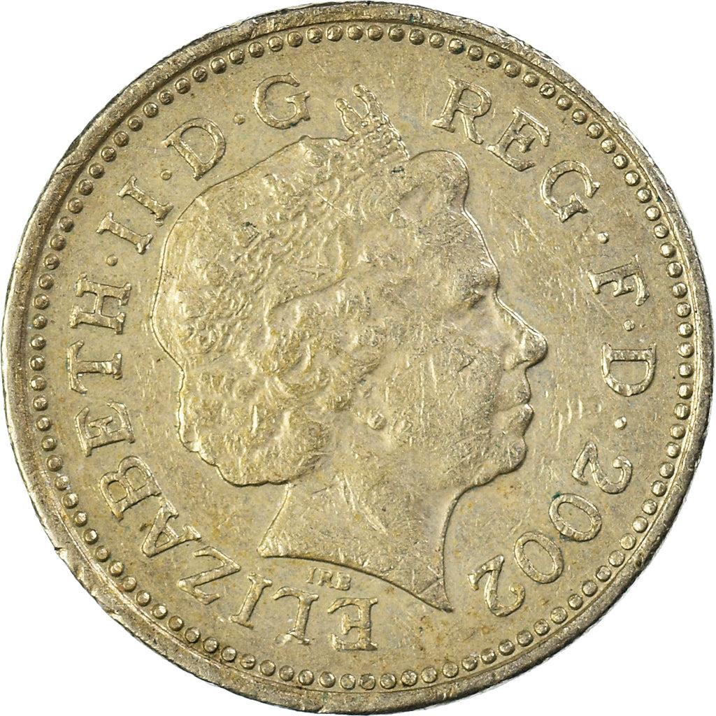 United Kingdom | 1 Pound Coin | English Lions | Km:1030 | 2002