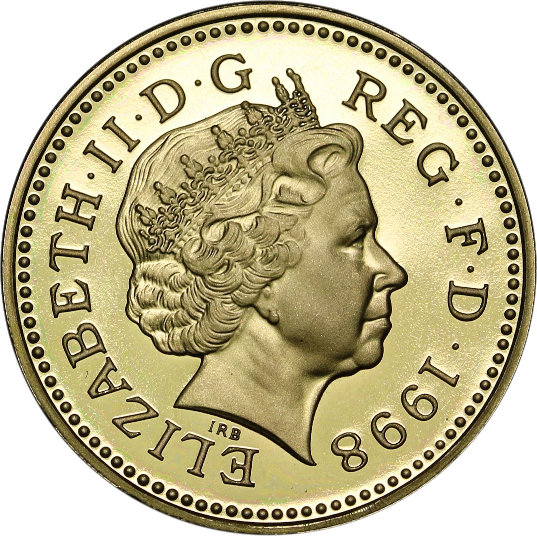 United Kingdom | 1 Pound Coin | Royal Arms | Km:993 | 1998 - 2008