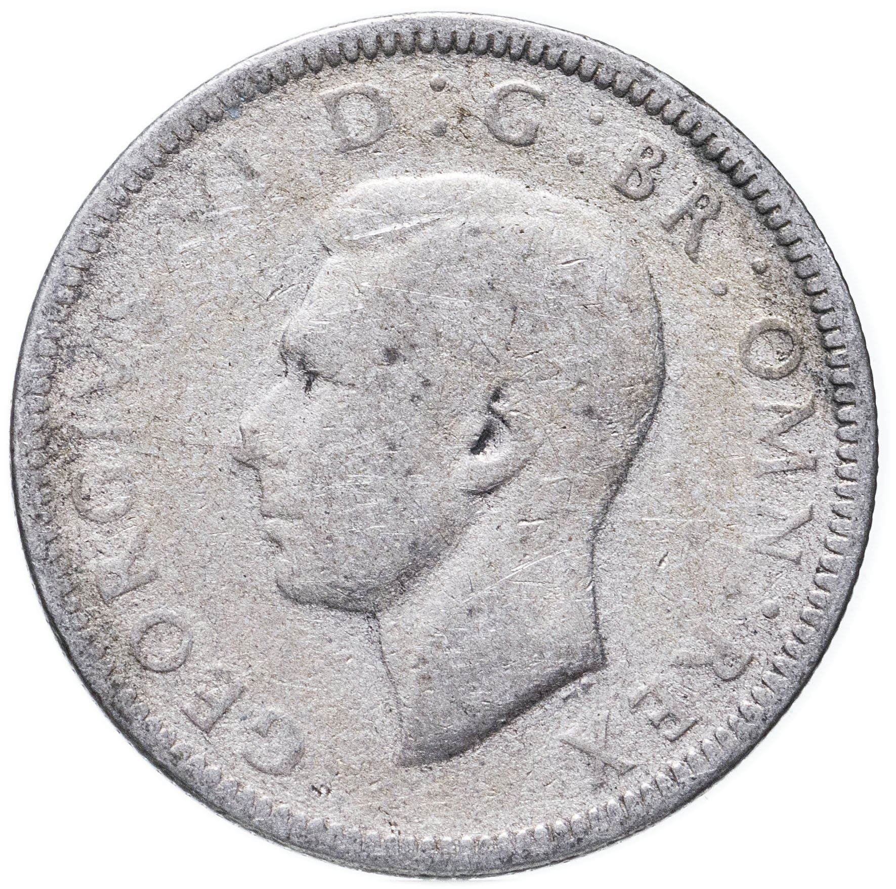 United Kingdom | 1 Shilling Coin | George VI | KM:853 | 1937 - 1946