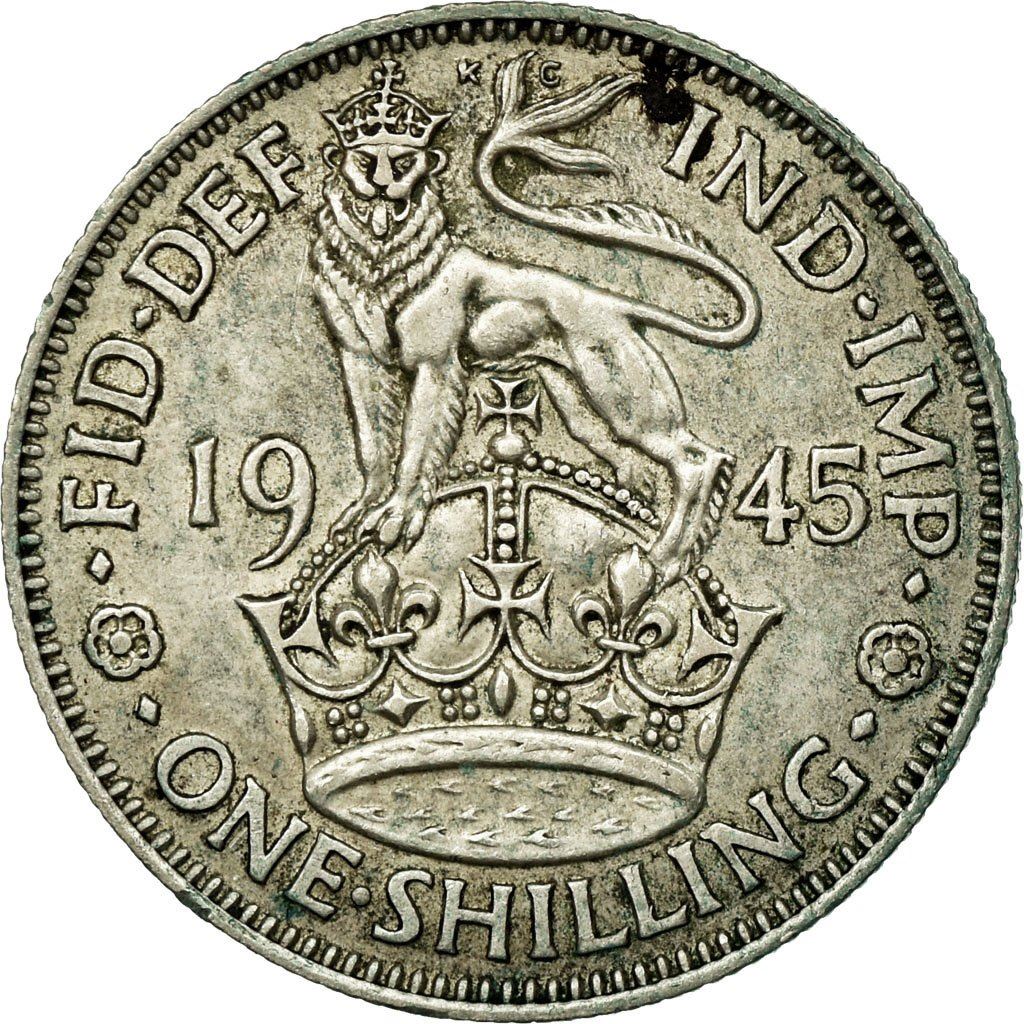 United Kingdom | 1 Shilling Coin | George VI | KM:853 | 1937 - 1946