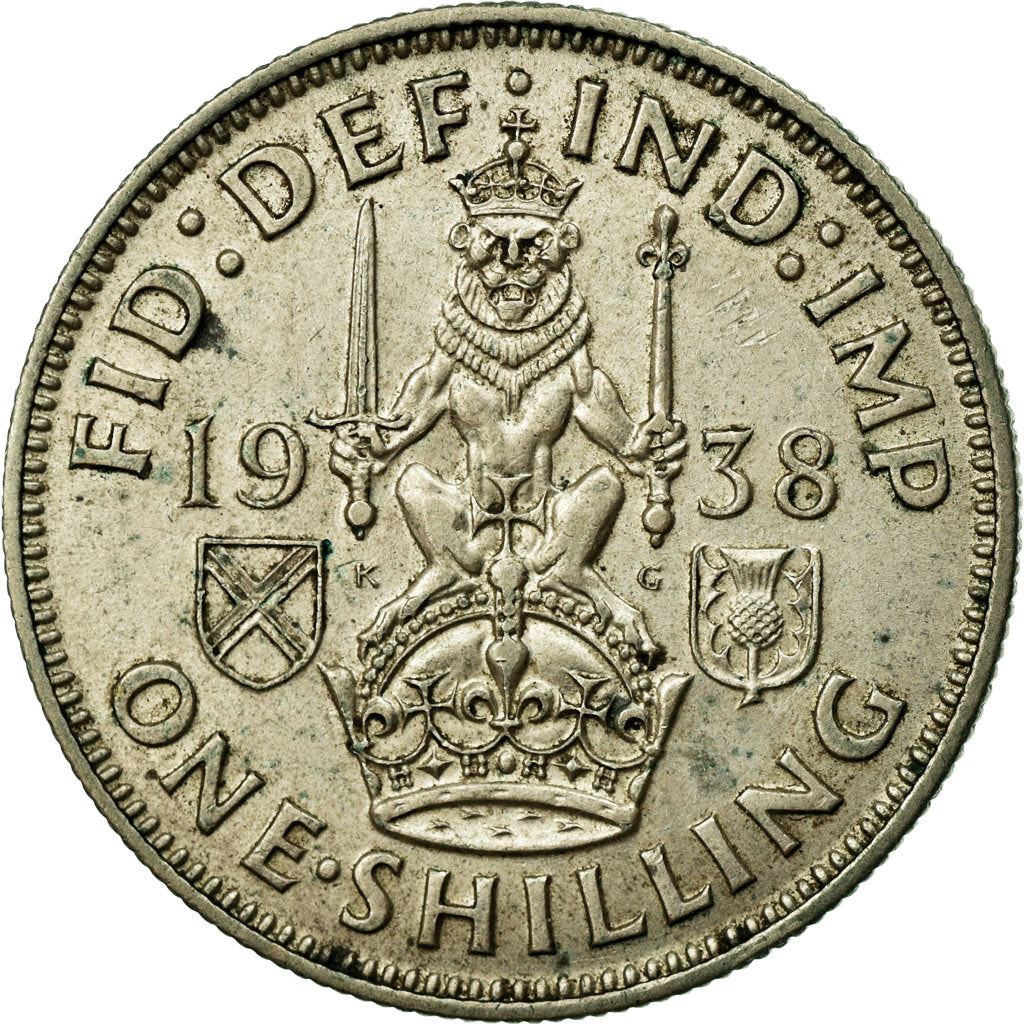 United Kingdom | 1 Shilling Coin | George VI | KM:854 | 1937 - 1946