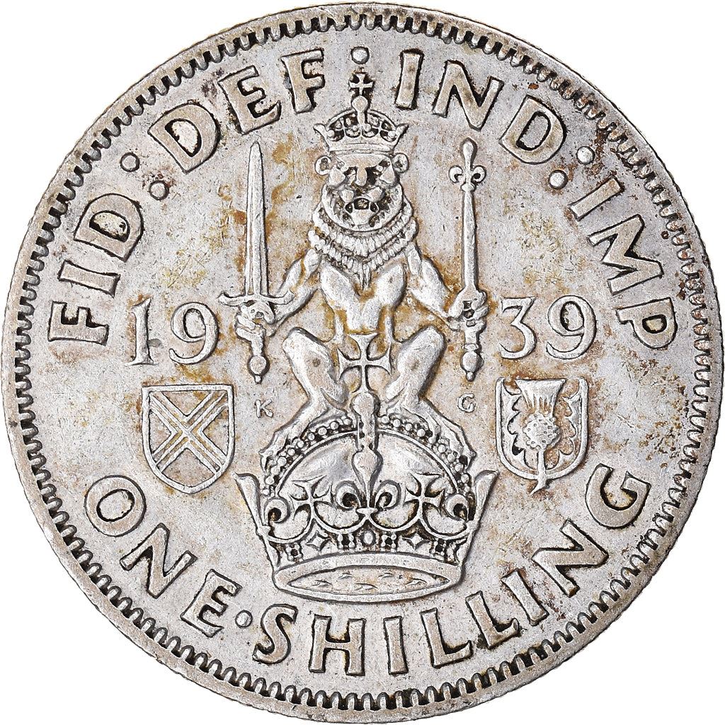 United Kingdom | 1 Shilling Coin | George VI | KM:854 | 1937 - 1946