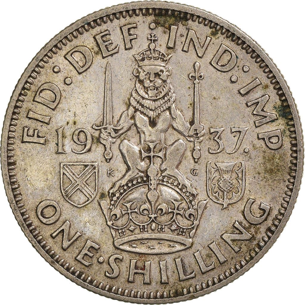 United Kingdom | 1 Shilling Coin | George VI | KM:854 | 1937 - 1946