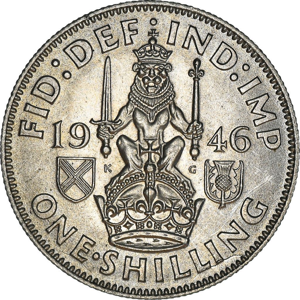 United Kingdom | 1 Shilling Coin | George VI | KM:854 | 1937 - 1946
