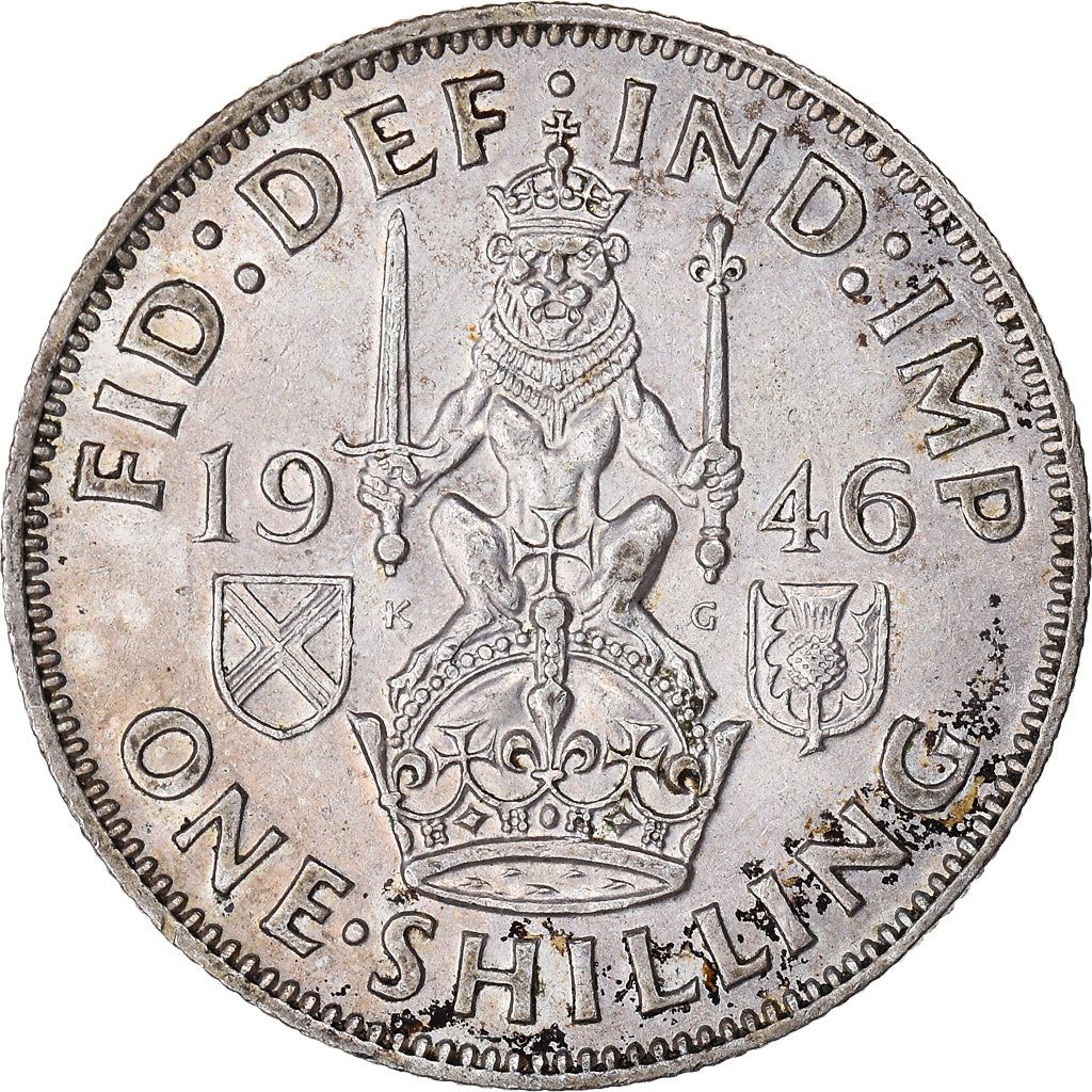 United Kingdom | 1 Shilling Coin | George VI | KM:854 | 1937 - 1946