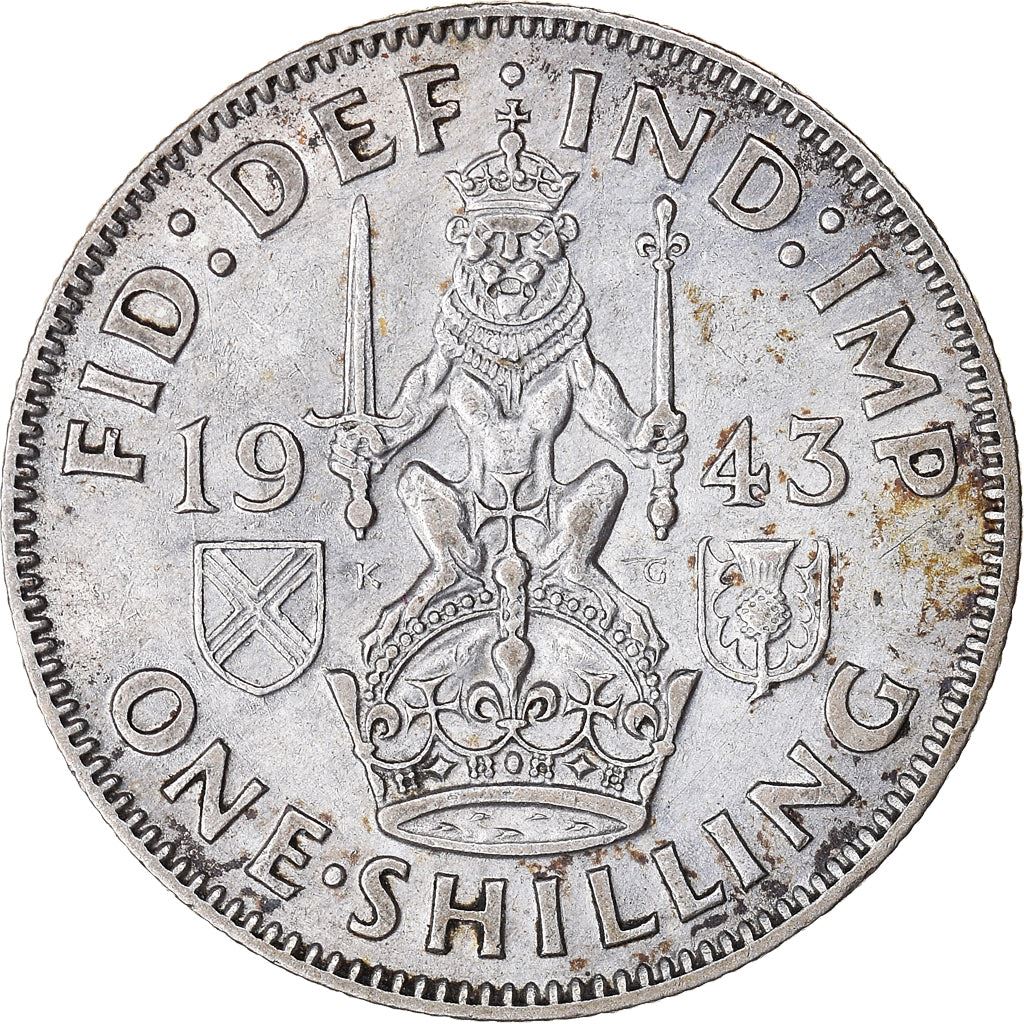 United Kingdom | 1 Shilling Coin | George VI | KM:854 | 1937 - 1946