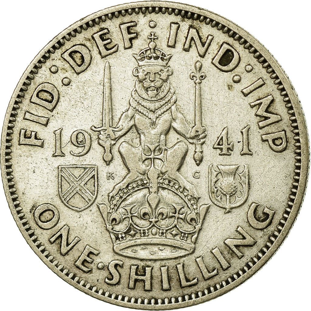 United Kingdom | 1 Shilling Coin | George VI | KM:854 | 1937 - 1946