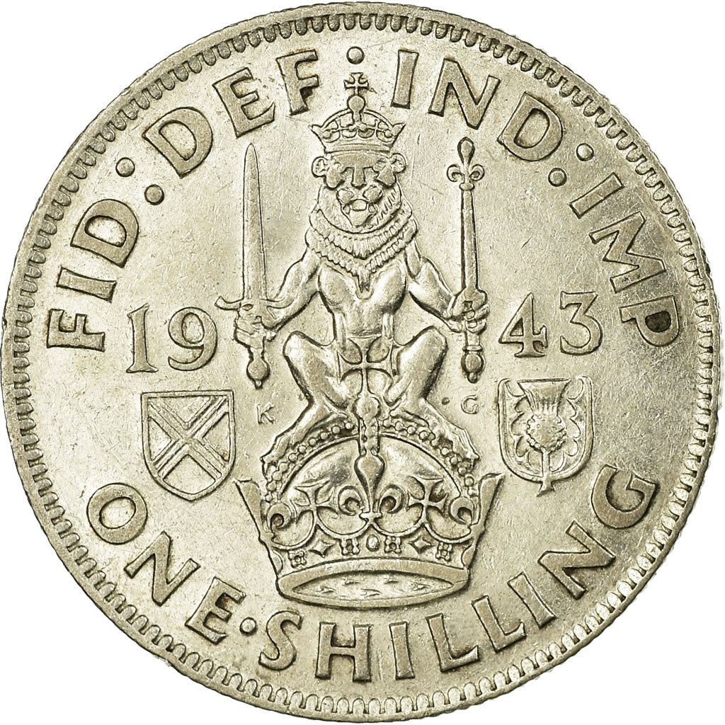 United Kingdom | 1 Shilling Coin | George VI | KM:854 | 1937 - 1946