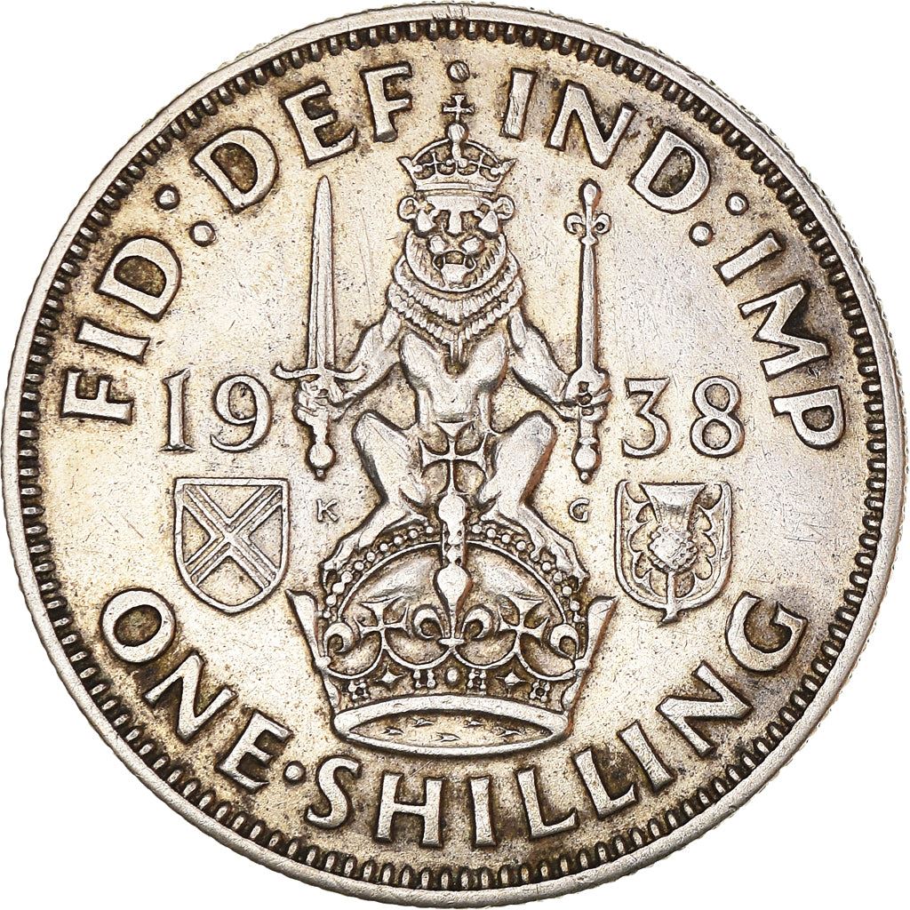 United Kingdom | 1 Shilling Coin | George VI | KM:854 | 1937 - 1946