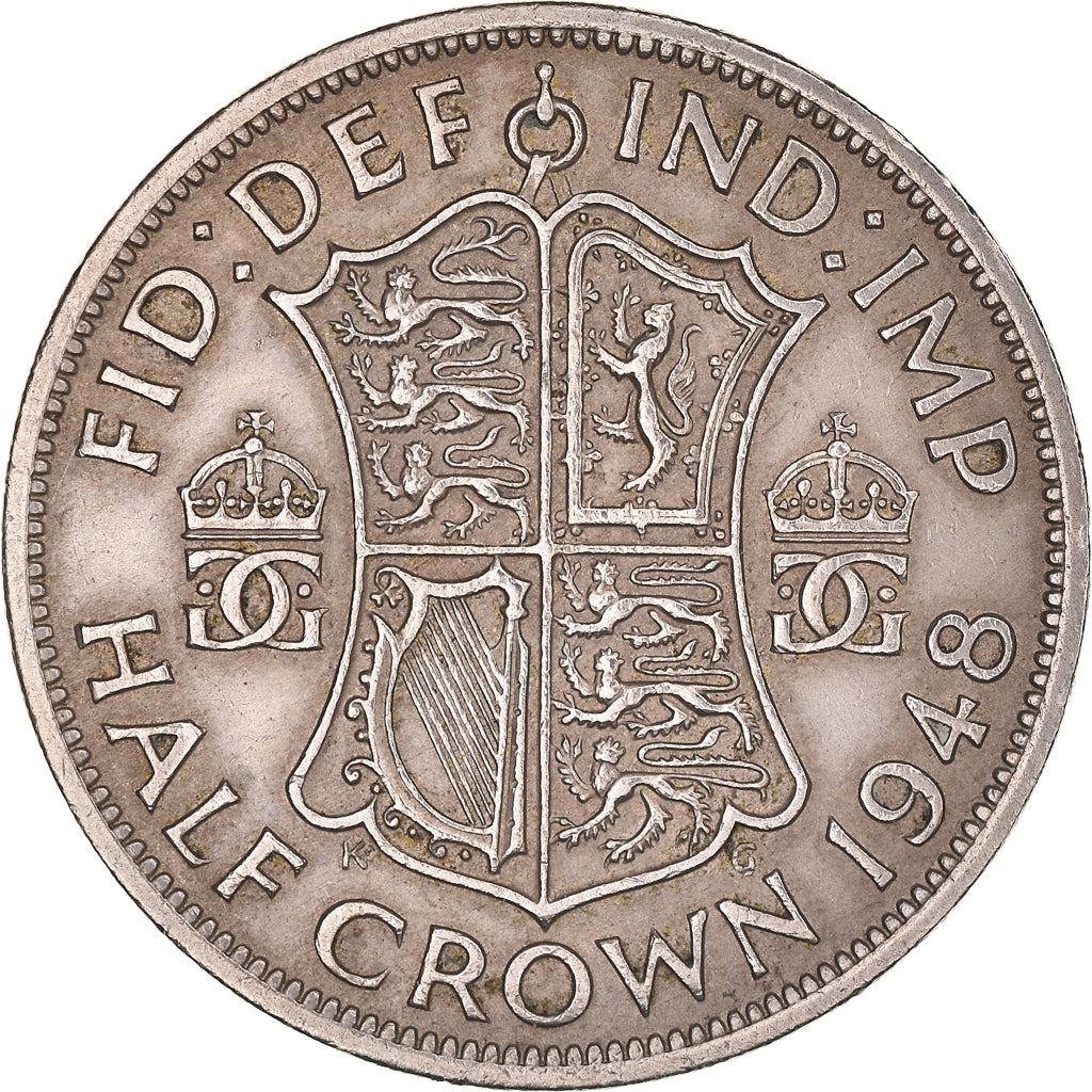 United Kingdom | 1/2 Crown Coin | George VI | Km:866 | 1947 - 1948