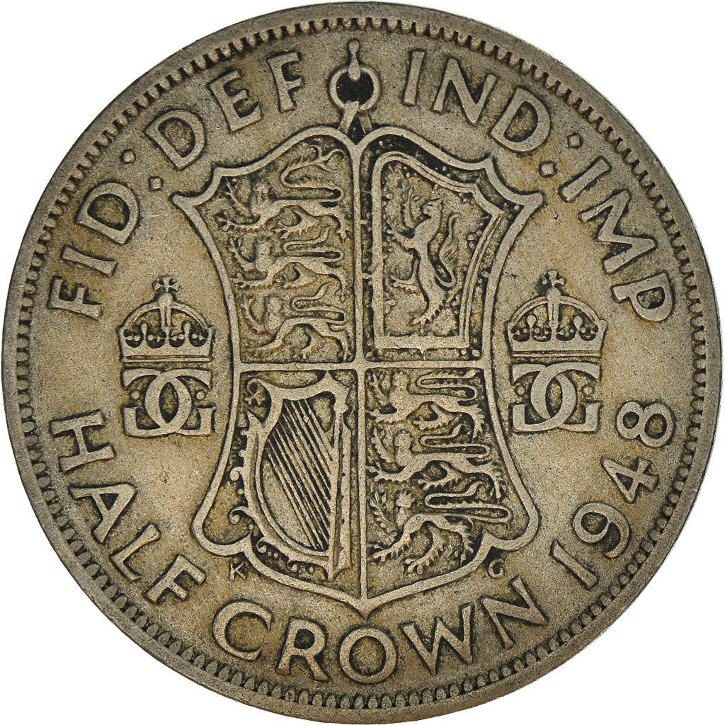 United Kingdom | 1/2 Crown Coin | George VI | Km:866 | 1947 - 1948