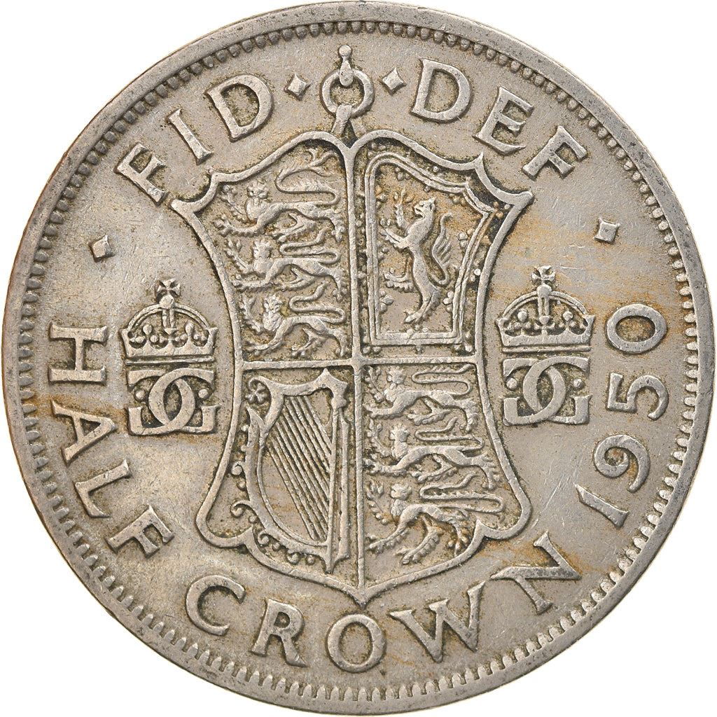 United Kingdom | 1/2 Crown Coin | George VI | Km:879 | 1949 - 1952