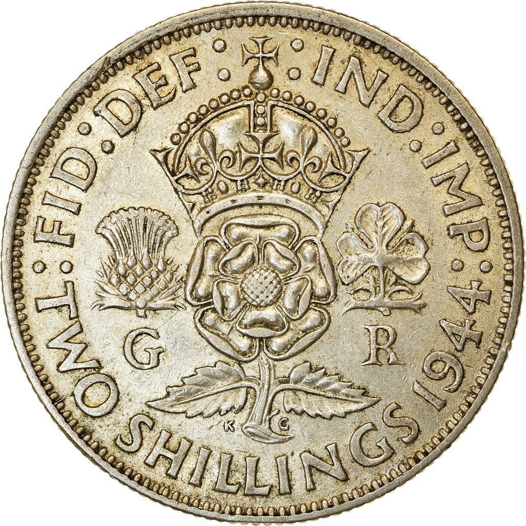 United Kingdom | 2 Shillings Coin | George VI | KM:855 | 1937 - 1946