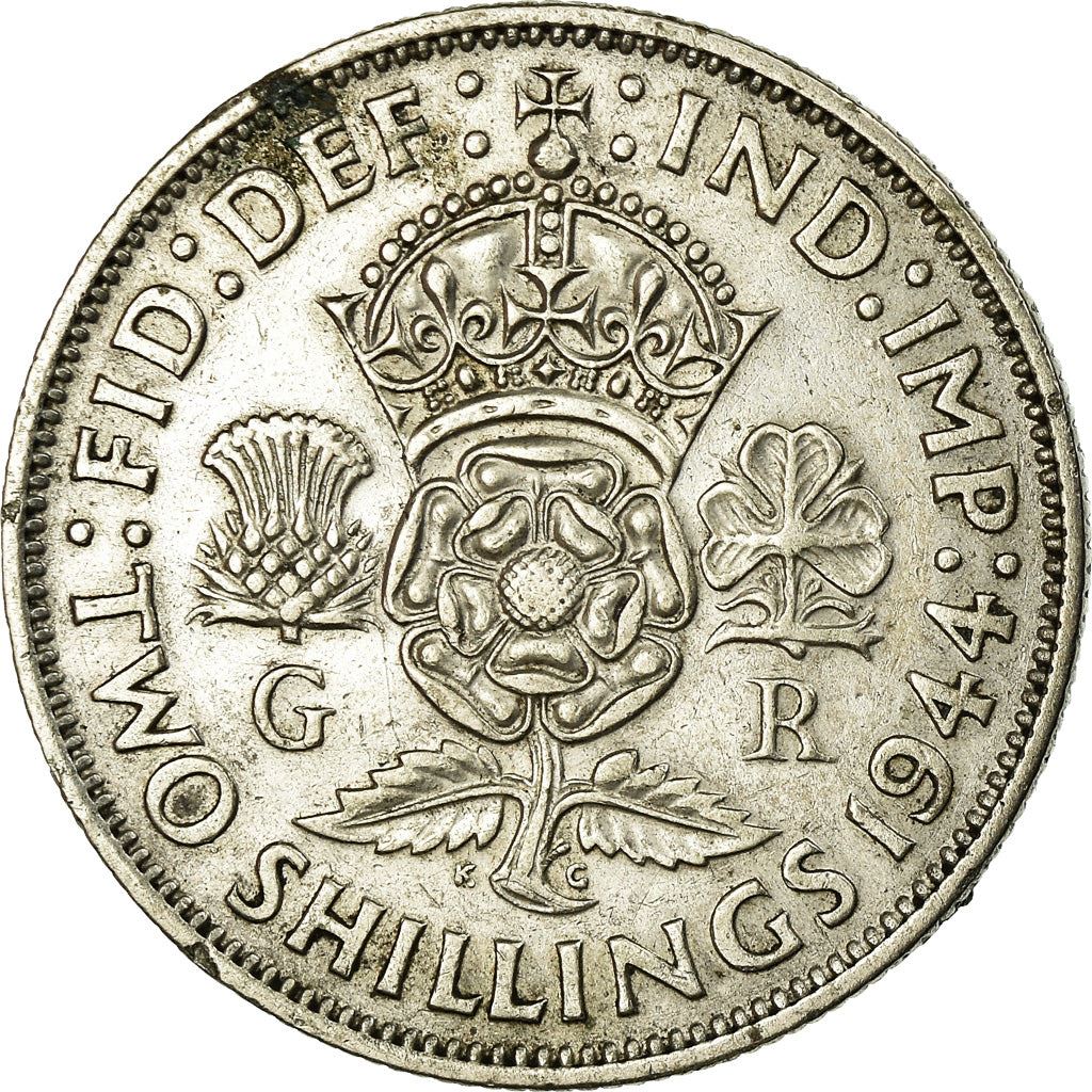 United Kingdom | 2 Shillings Coin | George VI | KM:855 | 1937 - 1946