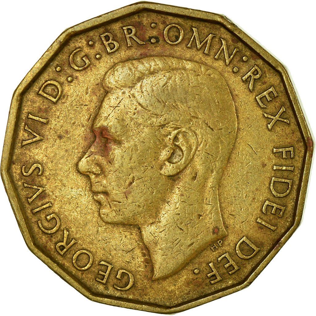 United Kingdom | 3 Pence Coin | George VI | KM:873 | 1949 - 1952