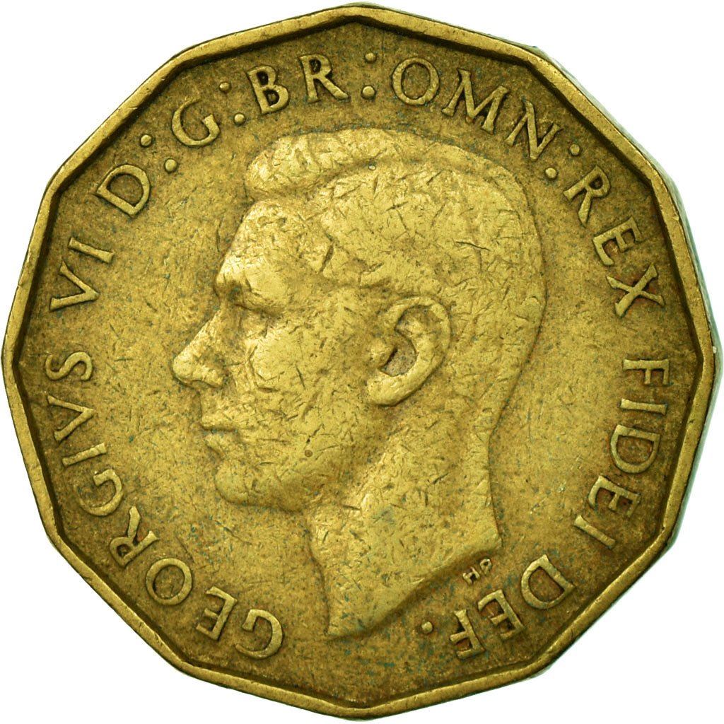 United Kingdom | 3 Pence Coin | George VI | KM:873 | 1949 - 1952