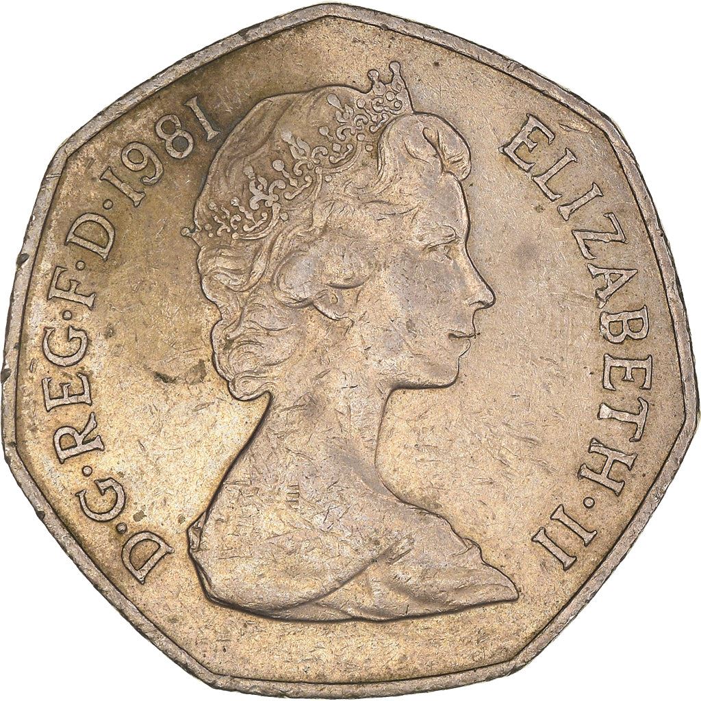 United Kingdom | 50 New Pence Coin | Britannia | KM:913 | 1969 - 1981