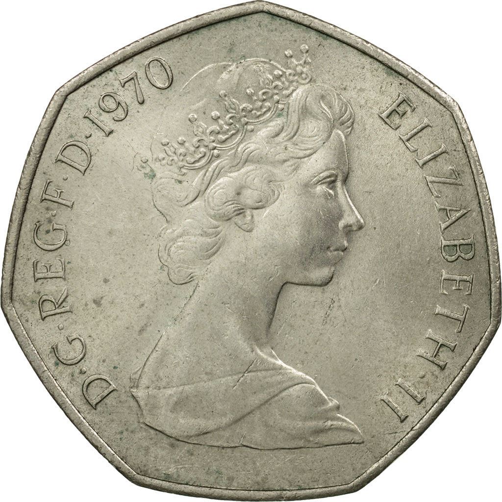 United Kingdom | 50 New Pence Coin | Britannia | KM:913 | 1969 - 1981