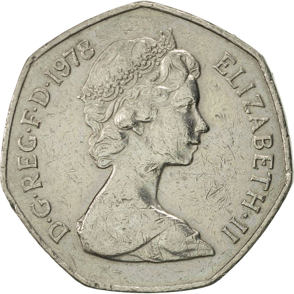 United Kingdom | 50 New Pence Coin | Britannia | KM:913 | 1969 - 1981