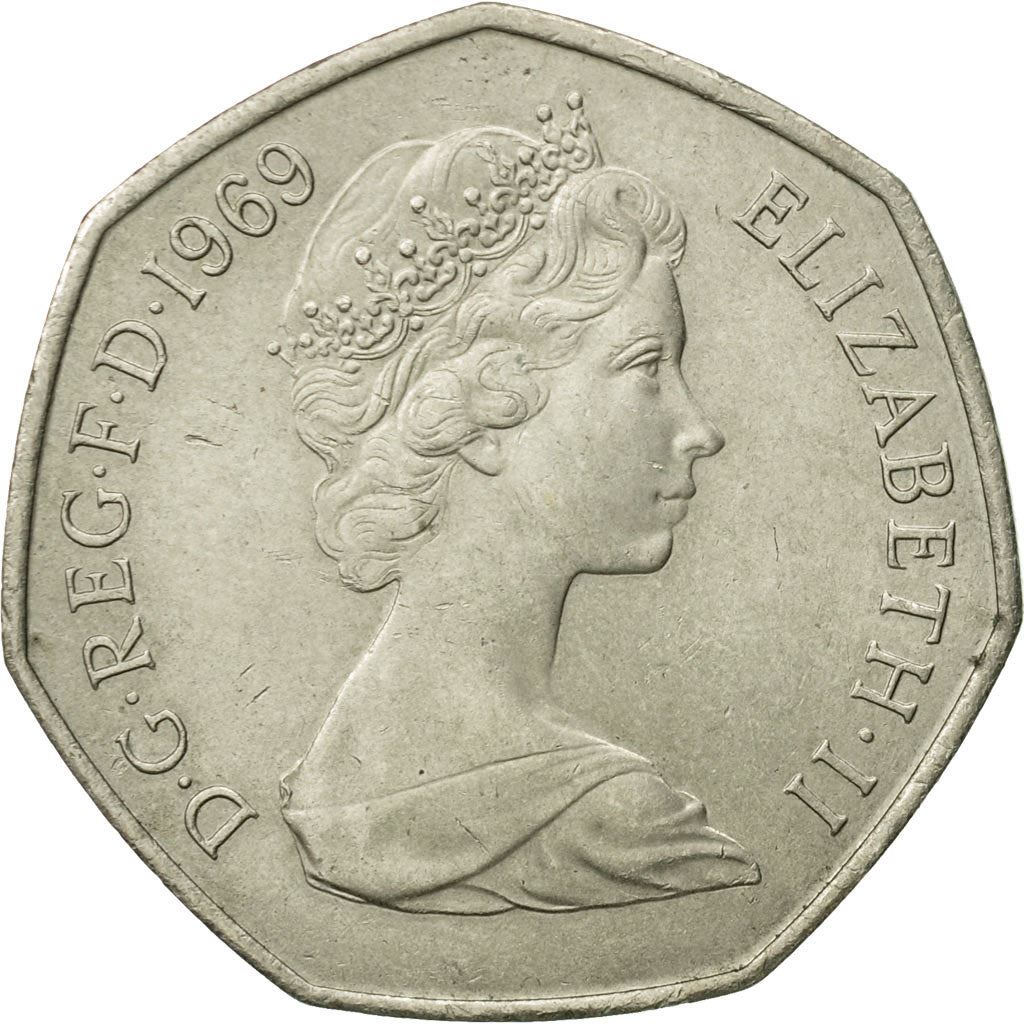 United Kingdom | 50 New Pence Coin | Britannia | KM:913 | 1969 - 1981