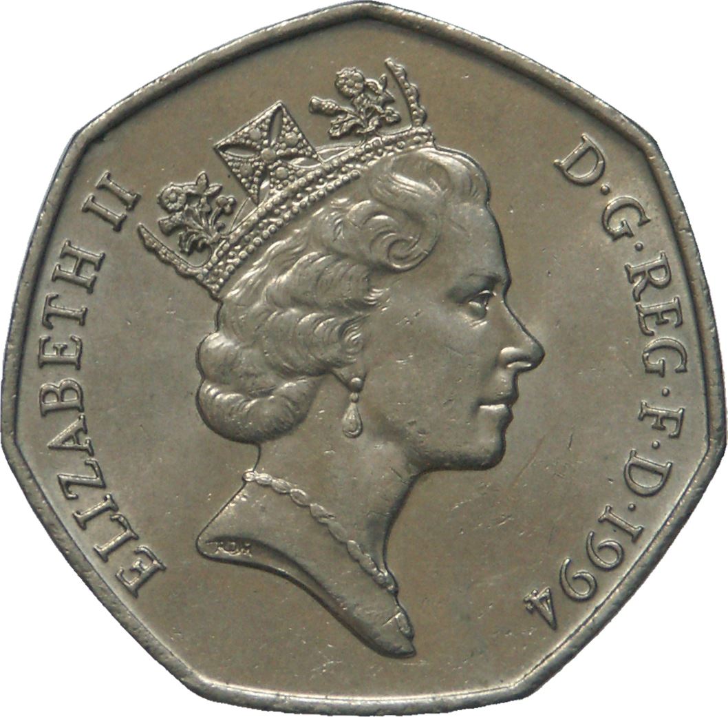 United Kingdom | 50 Pence Coin | D-Day | Km:966 | 1994
