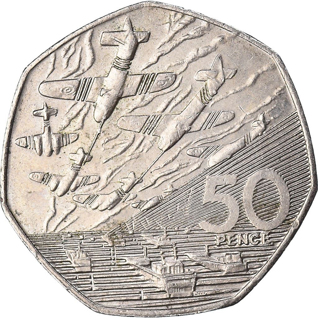 United Kingdom | 50 Pence Coin | D-Day | Km:966 | 1994