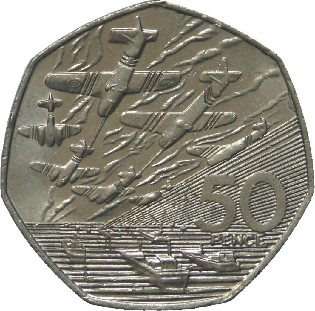 United Kingdom | 50 Pence Coin | D-Day | Km:966 | 1994