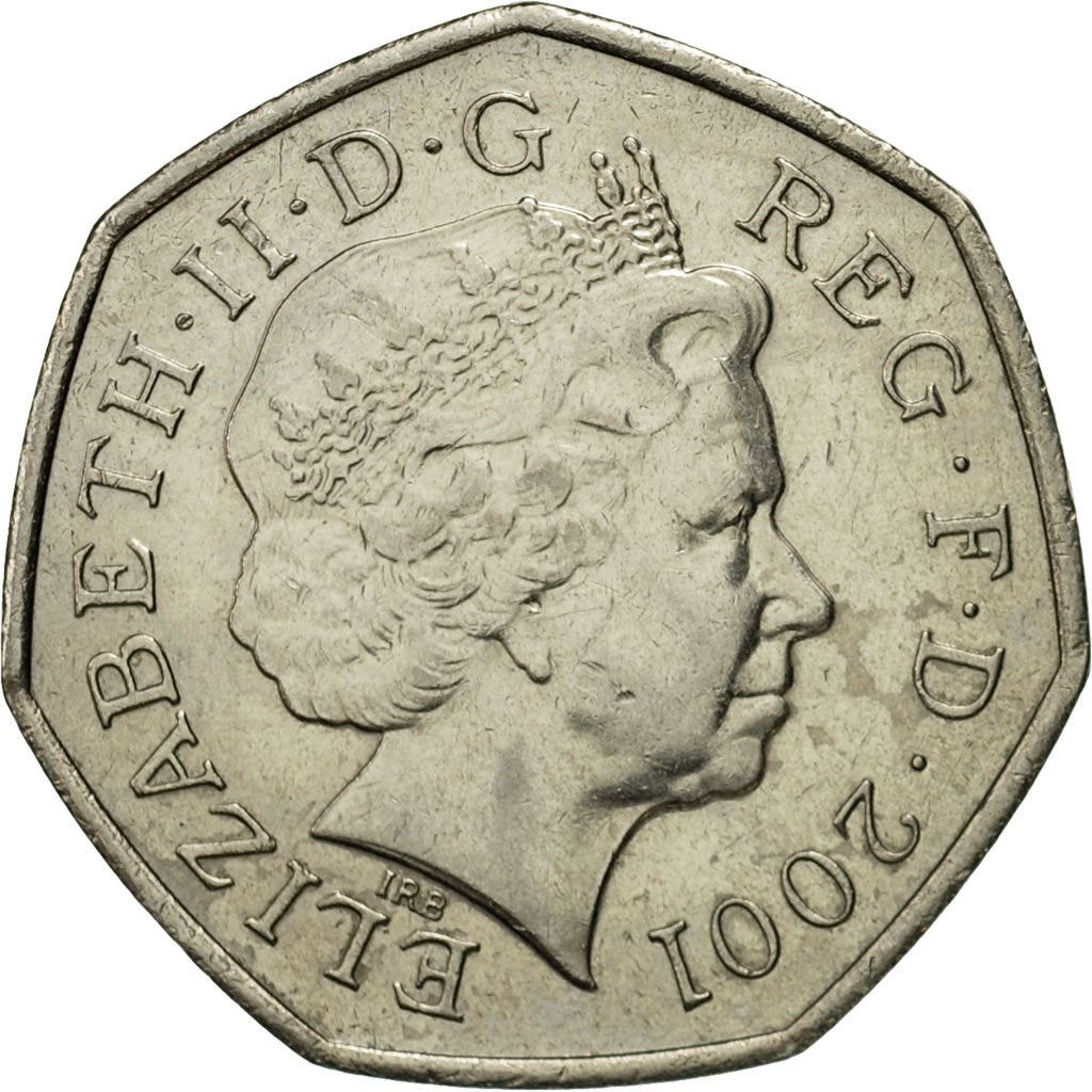 United Kingdom | 50 Pence Coin | Britannia | Km:991 | 1998 - 2009